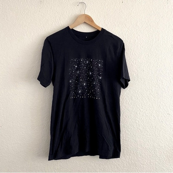 Black Short Sleeve Tee with Graphic Design - Picture 1 of 5